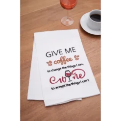C&F Home Give Me Coffee To Change The Thing Towel