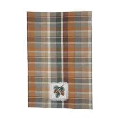 C&F Home Aspen Plaid Pinecone Towel