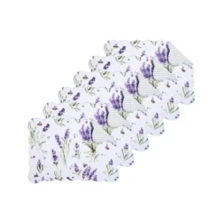 C&F Home Lavender Fields Reversible Machine Washable Scallop Quilt Placemats Set Of 6 -C&F Home GUEST 9d6856ee 07c8 4de9 bb18 06c0a7cda38b