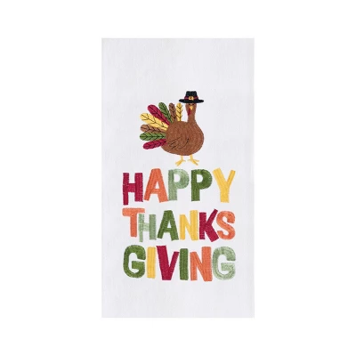C&F Home "Happy Thanksgiving" Turkey Cotton Flour Sack Kitchen Dishtowel 6 C&F Home "Happy Thanksgiving" Turkey Cotton Flour Sack Kitchen Dishtowel - Image 4
