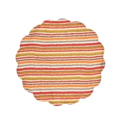 C&F Home Watercolor Autumn Pumpkin 100% Cotton Round Set Of 6 Placemats 17" -C&F Home GUEST 9f91ad14 2c46 45cf 8ac4 a4f8ae238ff3