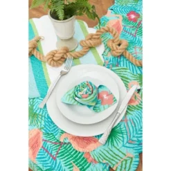 C&F Home Isla Island Cotton Quilted Reversible Rectangular Placemats Set Of 6, 13" X 19" -C&F Home GUEST 9ff2ae55 5c93 4c94 b7bc 32d103d55271