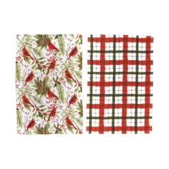 C&F Home Cardinal Greenery & Plaid Printed Kitchen Towel Set Of 2 -C&F Home GUEST a1e546f0 7857 47ba 8a2e 39888eecf3d5
