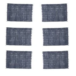 C&F Home Eyelet Loom Indigo Placemats Set Of 6, 13" X 19" 7 C&F Home Eyelet Loom Indigo Placemats Set Of 6, 13" X 19" -C&F Home GUEST a4bfa1eb 1ff8 45b0 ac76 4efdbe1f1e3b