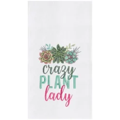 C&F Home Crazy Plant Lady Embroidered Cotton Flour Sack Kitchen Towel -C&F Home GUEST a4c2ba88 8ae8 4be4 9a67 281c0e78a8c8