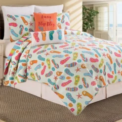 C&F Home Flip Flop Life Coastal Beach Theme Quilt Beach Mini Set 15 C&F Home Flip Flop Life Coastal Beach Theme Quilt Beach Mini Set -C&F Home GUEST a64d0603 009b 475b a979 6839ad3005e7