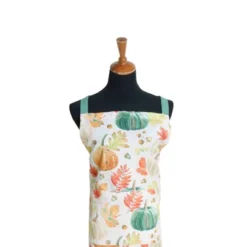 C&F Home Fall Autumn Leaves & Pumpkin Cotton Adult Kitchen Apron