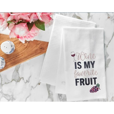 C&F Home Favorite Fruit Embroidered Cotton Flour Sack Kitchen Towel 3 C&F Home Favorite Fruit Embroidered Cotton Flour Sack Kitchen Towel
