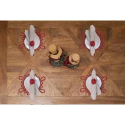 C&F Home Abaca Snowflake Charger