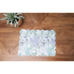 C&F Home Shoreline Waters Scalloped Placemats Set Of 6 Nautical Design, 13" X 19" -C&F Home GUEST ab2db95f 68c1 4d3a 90fc 0a229b286300