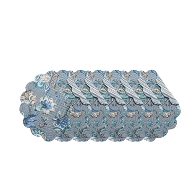 C&F Home Morrison Round Quilted Placemats Set Of 6, 17" 7 C&F Home Morrison Round Quilted Placemats Set Of 6, 17" - Image 5