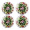 C&F Home Holly & Berry Glass Salad Plate Set Of 4 -C&F Home GUEST ae65b7a4 cfd7 493c 8e9f 2435632e8515
