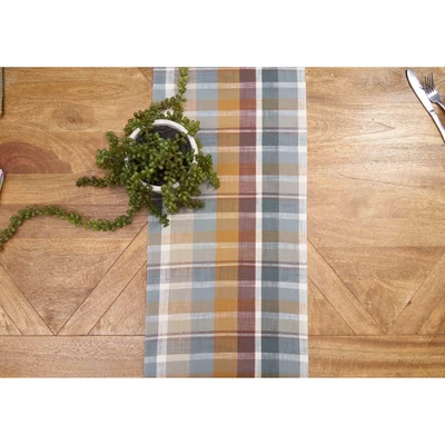 C&F Home Aspen Plaid 100% Cotton Table Runner 13" X 72" 3 C&F Home Aspen Plaid 100% Cotton Table Runner 13" X 72"