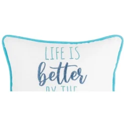 C&F Home Better By The Ocean Embroidered Throw Pillow