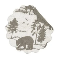 C&F Home Henderson Hideaway Round Woven Reversible Rustic Winter Wilderness Placemats Set Of 6, 17" 17 C&F Home Henderson Hideaway Round Woven Reversible Rustic Winter Wilderness Placemats Set Of 6, 17" -C&F Home GUEST b12bb230 d43a 4d68 b206 fc72aa327455