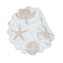 C&F Home Grand Turks Coastal Quilted Placemats Set Of 6 Nautical Reversible, 17" -C&F Home GUEST b1856865 5374 4de6 920e 72a73643e3c5