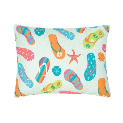 C&F Home Flip Flop Life Coastal Beach Theme Quilt Beach Mini Set 4 C&F Home Flip Flop Life Coastal Beach Theme Quilt Beach Mini Set - Image 2