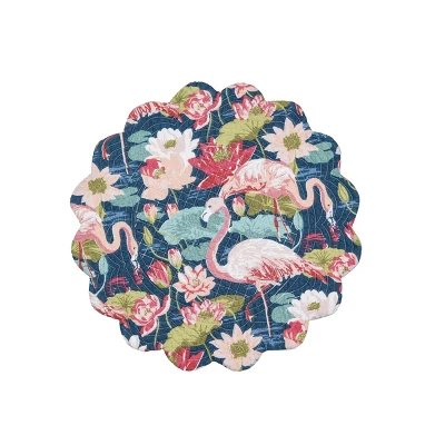 C&F Home Flamingo Lagoon Placemats Set Of 6, 17" 4 C&F Home Flamingo Lagoon Placemats Set Of 6, 17" - Image 2