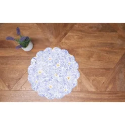 C&F Home Lovely Blues Scalloped Round Single Placemat Floral Design All Seasons, 17" 12 C&F Home Lovely Blues Scalloped Round Single Placemat Floral Design All Seasons, 17" -C&F Home GUEST b3d9ea77 5950 4500 9d45 f173d2254d9d