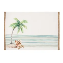 C&F Home Life Is Better At The Beach Embroidered Placemats Set Of 6 Coastal, 13" X 16" -C&F Home GUEST b44a5213 4f79 4749 8e52 351b29b33038