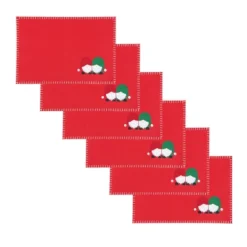 C&F Home Naughty Or Nice Gnome Felt Placemats Set Of 6, 12" X 18" -C&F Home GUEST b5130ff1 8b36 4d02 8ab9 db01687d5c98