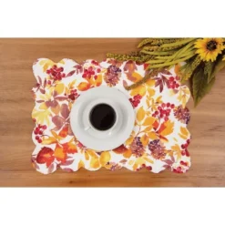 C&F Home Cordelia Falling Leaves 100% Cotton Quilted Rectangle Single Placemat 13" X 19" -C&F Home GUEST b6f941e3 2e38 40fe 8673 2901f4cc2dd8