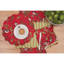 C&F Home Chickadee Red Napkin Set Of 6 -C&F Home GUEST b749ace1 c86d 4642 ae21 3ac458ea7348 1