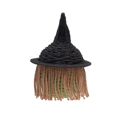 C&F Home Green Witch Handwoven Halloween Trick Or Treat Candy Basket Container 4 C&F Home Green Witch Handwoven Halloween Trick Or Treat Candy Basket Container - Image 2