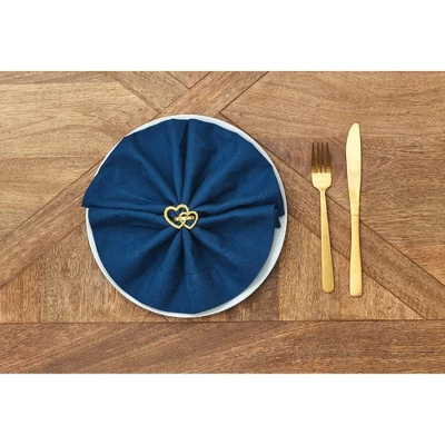 C&F Home Valentine's Day Gold Heart Napkin Rings Set Of 6 8 C&F Home Valentine's Day Gold Heart Napkin Rings Set Of 6 - Image 6