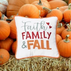 C&F Home 10" X 10" Faith, Family And Fall Embroidered Throw Pillow -C&F Home GUEST b99d2271 faa2 49e8 8c6e d35c8c6ecb5e