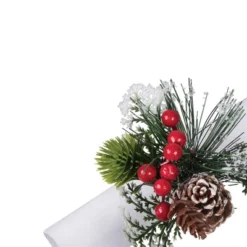 C&F Home Frosted Pine Cone Napkin Rings Set Of 4