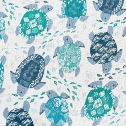 C&F Home Turtle Bay Quilted Reversible Blue Coastal Placemats Set Of 6, 13" X 19" -C&F Home GUEST bc692ae9 c703 47ca 8f04 04d4ce0ae90a