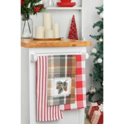 C&F Home Aspen Plaid Pinecone Towel -C&F Home GUEST bd4886fd a48f 47cb 852d 158ea13d4196