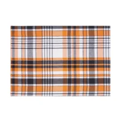 C&F Home Zelda Plaid Placemats Set Of 6, 13" X 19"