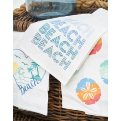 C&F Home Beach Heart Embroidered Cotton Waffle Weave Kitchen Towel -C&F Home GUEST c17b5b69 081a 4cac 84a2 62971af12480