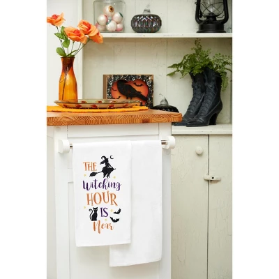 C&F Home The Witching Hour Halloween Cotton Embroidered Flour Sack Kitchen Towel 4 C&F Home The Witching Hour Halloween Cotton Embroidered Flour Sack Kitchen Towel - Image 2