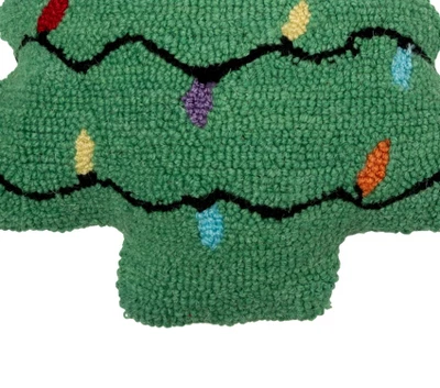 C&F Home Christmas Tree Shaped Hooked Pillow 4 C&F Home Christmas Tree Shaped Hooked Pillow - Image 2
