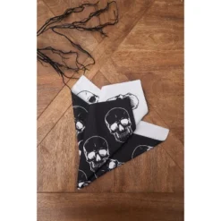 C&F Home Skully Skeleton Skulls Pattern Motifs Black & White Cotton Halloween Napkins Set Of 6 -C&F Home GUEST c3e04745 2596 4415 b0b9 842741c179b6