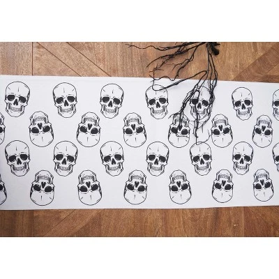 C&F Home Skeleton Skulls Pattern Halloween Reversible Decorative Table Runner 14" X 72" 5 C&F Home Skeleton Skulls Pattern Halloween Reversible Decorative Table Runner 14" X 72" - Image 3