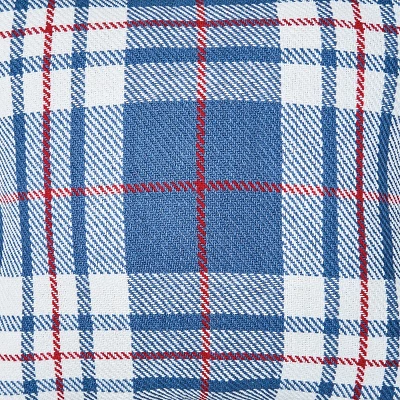 C&F Home 18" X 18" Parker Blue & Red Plaid Woven Throw Pillow 5 C&F Home 18" X 18" Parker Blue & Red Plaid Woven Throw Pillow - Image 3