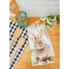 C&F Home Sitting Easter Bunny Rabbit Spring Printed Flour Sack Kitchen Dishtowel