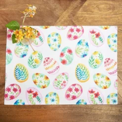 C&F Home Colorful Easter Egg Charm & Plaid Spring Placemats Set Of 6 Springtime, 14" X 20" -C&F Home GUEST c6ca7be5 c8f3 4497 a14e b70dfe1e2143