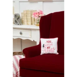 C&F Home 10" X 10" You Warm My Heart Embroidered Valentine's Day Throw Pillow -C&F Home GUEST c880a326 3a5d 41bf 9661 8942af37aeb3