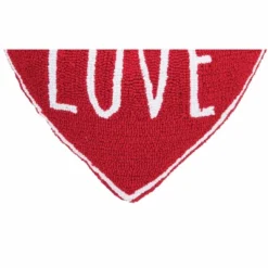 C&F Home Valentine's Day "LOVE" Heart Shaped Hooked Accent Throw Pillow, 18" X 18" -C&F Home GUEST ca2a7628 6422 4073 8f95 03b86f083191