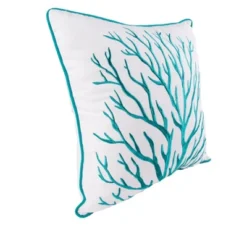 C&F Home 16" X 16" Maris Embroidered Coral Branch Throw Pillow -C&F Home GUEST cb12bf40 84ac 4969 a5a8 5c8e2732447e