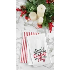 C&F Home Tidings Of Comfort & Joy Towel