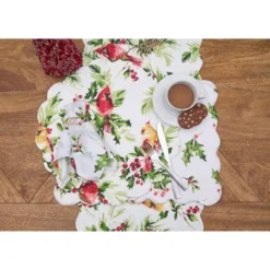 C&F Home Ruby Cardinal Round Placemats Set Of 6, 17" -C&F Home GUEST cc5b32ff 486c 4afc a068 93784faea2d6