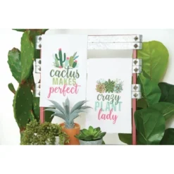 C&F Home Crazy Plant Lady Embroidered Cotton Flour Sack Kitchen Towel -C&F Home GUEST cf7121f6 e7ed 4472 bb36 65ed791889a1