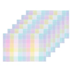 C&F Home Hana Color Block Plaid Placemats Set Of 6, 13" X 19" -C&F Home GUEST d26f09ea 14c0 4721 bc81 9318e9c9a2e2