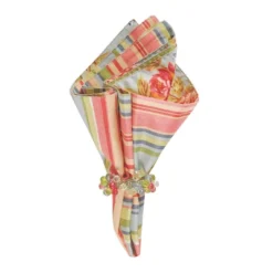 C&F Home Clara's Blue Rose Cotton Reversible Napkin Set Of 6 -C&F Home GUEST d2877afe 0b0d 4b89 b508 42f30220cd76